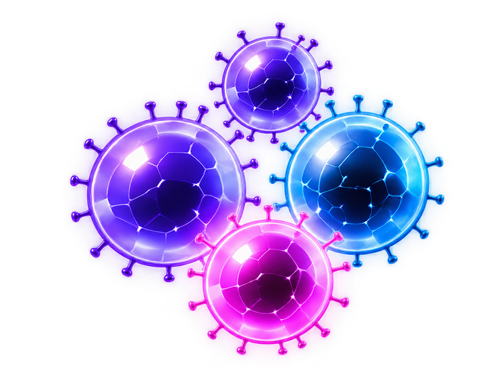Illustration of isolated immune cells